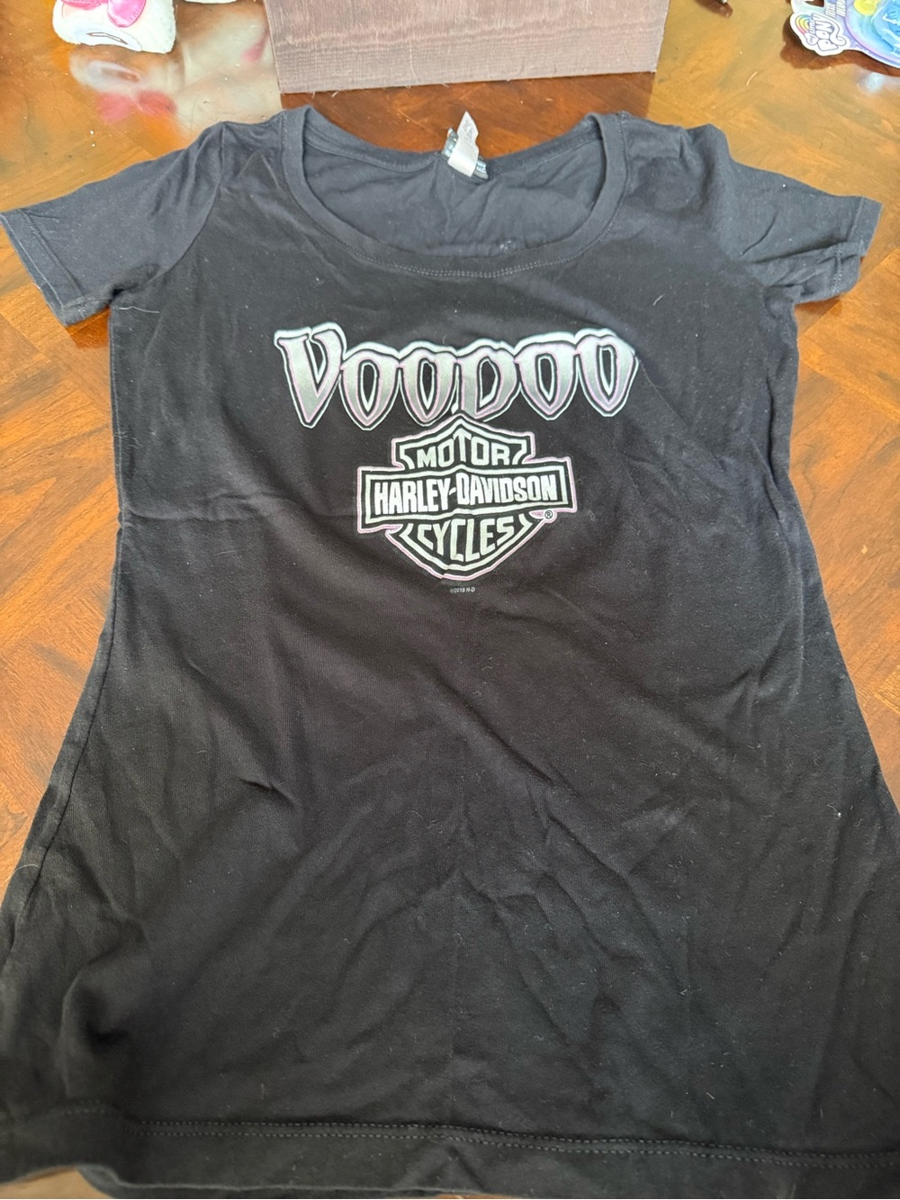 Harley-Davidson Black Voodoo Logo Tee from New Orleans